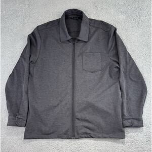 7 Diamonds Full Zip Commuter Black Jacket Mens Size Large Stretch